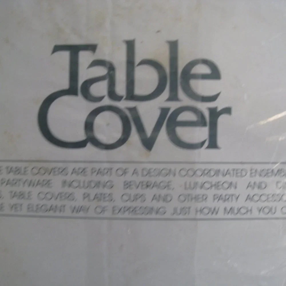 NOS Vintage Artfaire Paper Table Cover Reindeer Cartoon Christmas Party 54